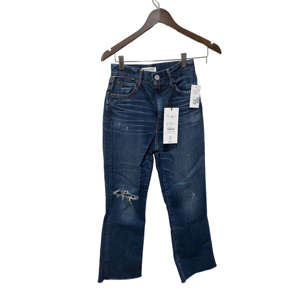 MOUSSY VINTAGE MV Rhode Cropped Flare Jeans Size 25 - Picture 7 of 9